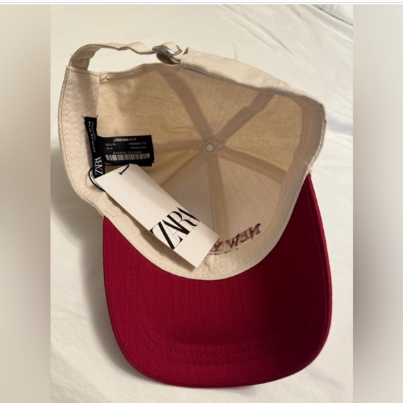 ZARA NEW YORK TEXT TWILL CAP - Picture 2 of 4